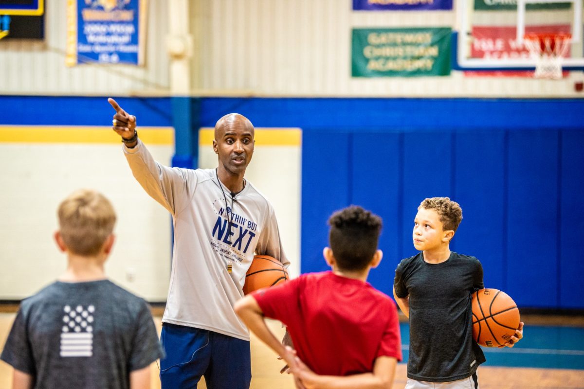 Picture of Gerald Jarmon coaching